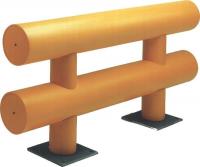 9JYP9 Vehicle Stopper Guard Rail, 10 ft x 36 In
