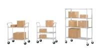 8R690 Wire Shelf Cart, 48x24x39 In, 2 Shelves