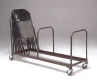 8CJ70 Chair Caddy Support, Adj, Blk, 20-1/2x1x24