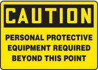 9K822 Caution Sign, 10 x 14In, BK/YEL, PLSTC, ENG