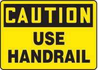 9K836 Caution Sign, 10 x 14In, BK/YEL, AL, ENG