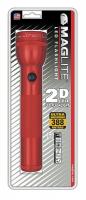 9KDL1 Mag-Lite Flashlight, 2 D, LED, Red