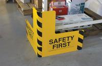 9MH03 Pallet Rack Protector, 24Lx24Wx12H, Yellow