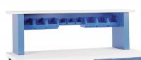 9KGU1 Riser/Shelf, Blue, 19-1/4 In. H, 60 In. W