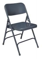 8EC78 Steel Folding Chair, Black, 16 In