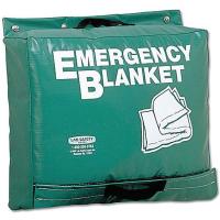 9KYD5 Emergency Blanket, Green, 70 In. x 82 In.