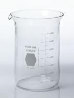 9KYZ4 Beaker Glass, 4000mL, Kimble