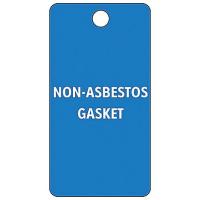 9L135 Saf Tag, 5-3/4 x 3 In, Wht/Bl, PK25
