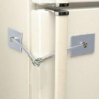 9L561 Cabinet Lock Kit, 2 x 3 In., Silver
