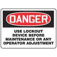 9NY98 Danger Security Sign, 10 x 14In, PLSTC, ENG