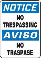 9LD55 Notice Sign, 14 x 10In, BL and BK/WHT, Text