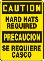 9LDM8 Caution Sign, 14 x 10In, BK/YEL, PLSTC, Text