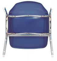 9UDK1 Shell Stacking Chair, Poly, Black, PK 4