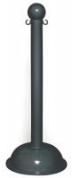 9LEH8 Stanchion, Hvy Duty, Black, 3 x 41 in, PK4