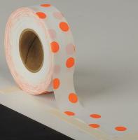 9LH53 Flagging Tape, Wh/Orng, 300ft x 1-3/16 In