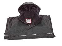 9LJV9 Rain Jacket with Detachable Hood, Black, L