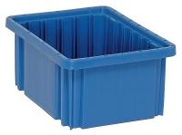 9MA19 Dividable Container, 10-7/8Lx8-1/4W, Blue