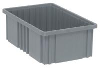 9MA21 Dividable Container, 16-1/2Lx10-7/8W, Gray