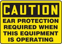 9TC39 Caution Sign, 7 x 10In, BK/YEL, PLSTC, ENG