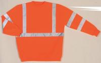 9K558 Hi-Viz Crew Neck Sweatshirt, Org, PA, 4XL