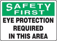 8PKZ2 Caution Sign, 10 x 14In, BK and GRN/WHT, AL