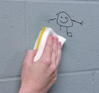 9MDX9 Sponge, Melamine, White/Ylw