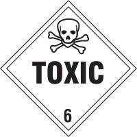 8PG63 Vehicle Placard, Toxic w Pictogram, PK10