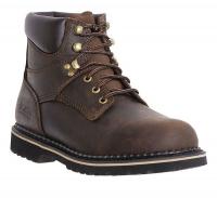 8PRU1 Work Boots, Pln, Mens, 8-1/2, Brown, 1PR