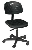 9NKY4 Value-Line Seating Stool, 18in-23in, Blk