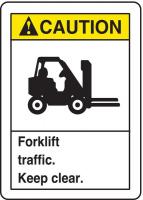 8DJA9 Caution Sign, 14 x 10In, YEL and BK/WHT