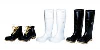 8APX4 Knee Boots, Mens, 10, Pull On, White, 1PR