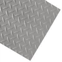 8CCM1 Diamond Plate Runner, Vinyl, Gray, 3 x75 ft