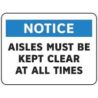 9TAX9 Maintenance Sign, 10 x 14In, BK and BL/WHT