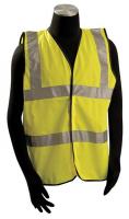 9NU54 High Visibility Vest, Class 2, 2XL, Yellow