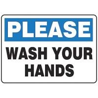 8PFG6 Notice Sign, 10 x 14In, BK and BL/WHT, AL