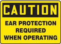 8RKG4 Caution Sign, 10 x 14In, BK/YEL, AL, ENG