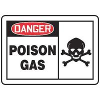 9NWT4 Danger Sign, 7 x 10In, R and BK/WHT, ENG