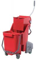 9NYF1 Mop Bucket and Wringer, 32 qt., Red