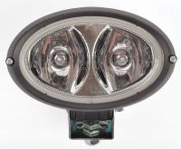 9NZY0 Work Light, Oval, Double-Beam, Bracket Mnt