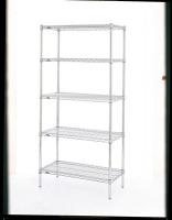 9RR89 Wire Shelving Add On Unit, Chrome