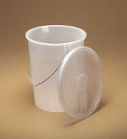 9PR95 Pail, 14 Qt., White, Polypropylene