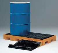 9PRJ2 Drum Spill Cntnmnt Pallet, 2 Drum, 3k lb.
