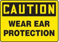 9PRX6 Caution Sign, 10 x 14In, BK/YEL, ENG, Text