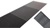 9CRU0 Entrance Mat, Gray, 3/8 In, 4 x 10 ft