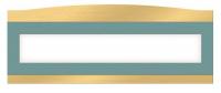 9RNU7 Custom Sign, 3-3/8 x 8-3/4In, Jade, PLSTC