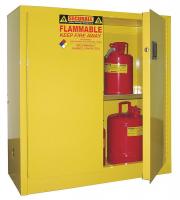 9RR84 Flammable Safety Cabinet, 30 Gal., Yellow