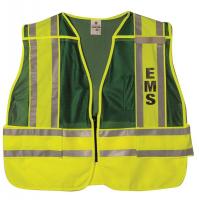 9RUZ7 Pro Police Safety Vest, Green, 2XL/4XL