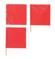 9RW13 Handheld Warning Flag, Fluorescent Orange