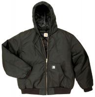 9DVU1 Hooded Jacket, Insulated, Black, S