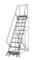 9KCH5 Lockstep Rolling Ladder, Steel, 120 In.H